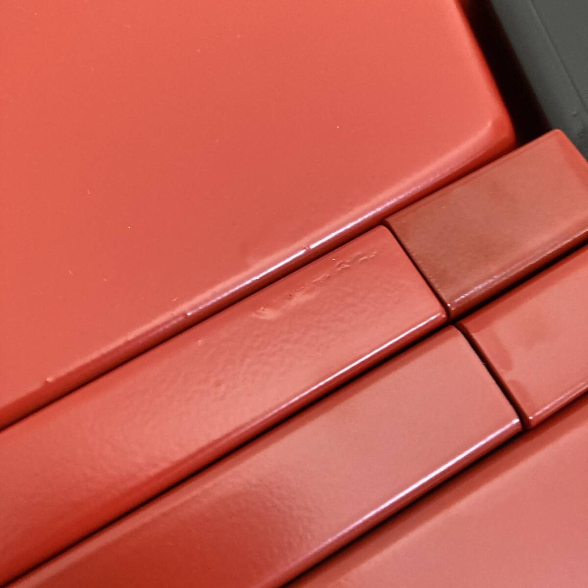 即決送料無料!!未使用品 TONE トネ BX331 赤 RED レッド 3段両開き ツールケース 工具箱 道具箱 携行型/Y042-49の画像8