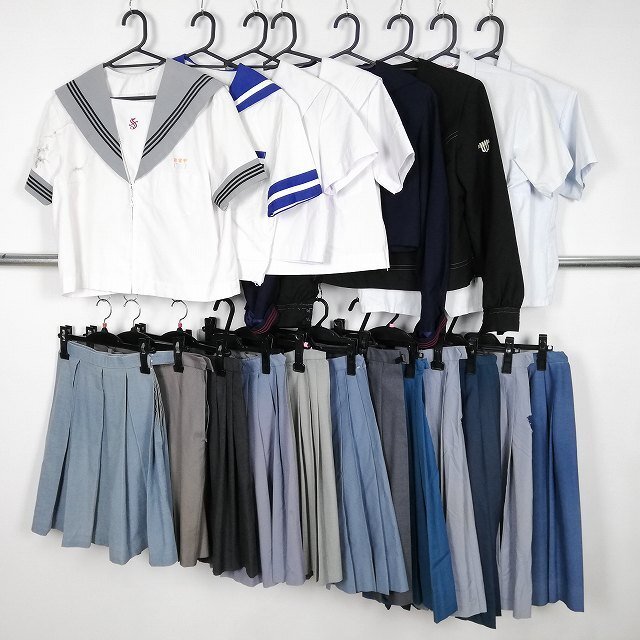 セーラー服 ジャケット ブラウス スカート 1円 中古 制服 熊本ルーテル学院中学高校 鹿児島純心女子中学高校 セット 詰合わせ 39CS-540 DFの画像1