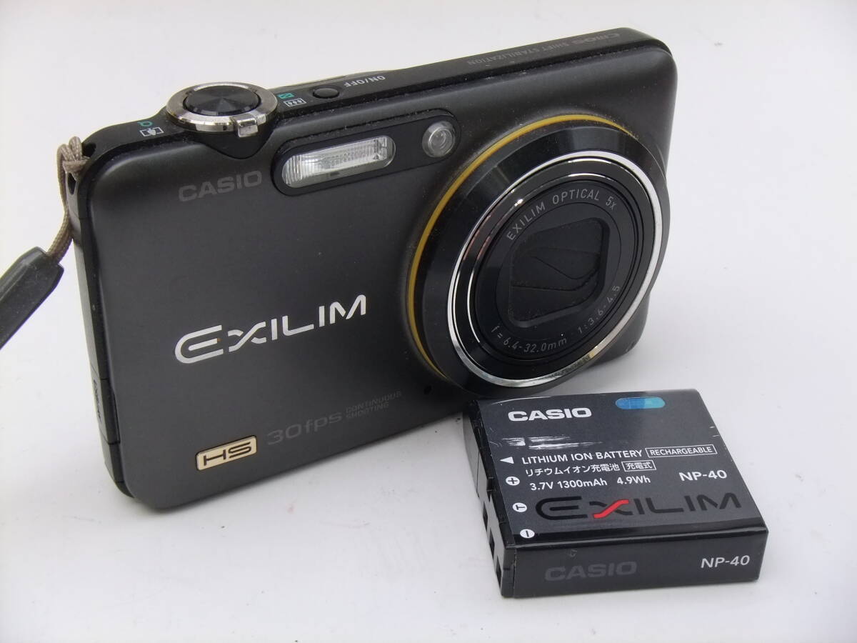 CASIO デジタルカメラ EXILIM エクシリム EX-FC100 HS 30fps 純正バッテリー NP-40の画像1