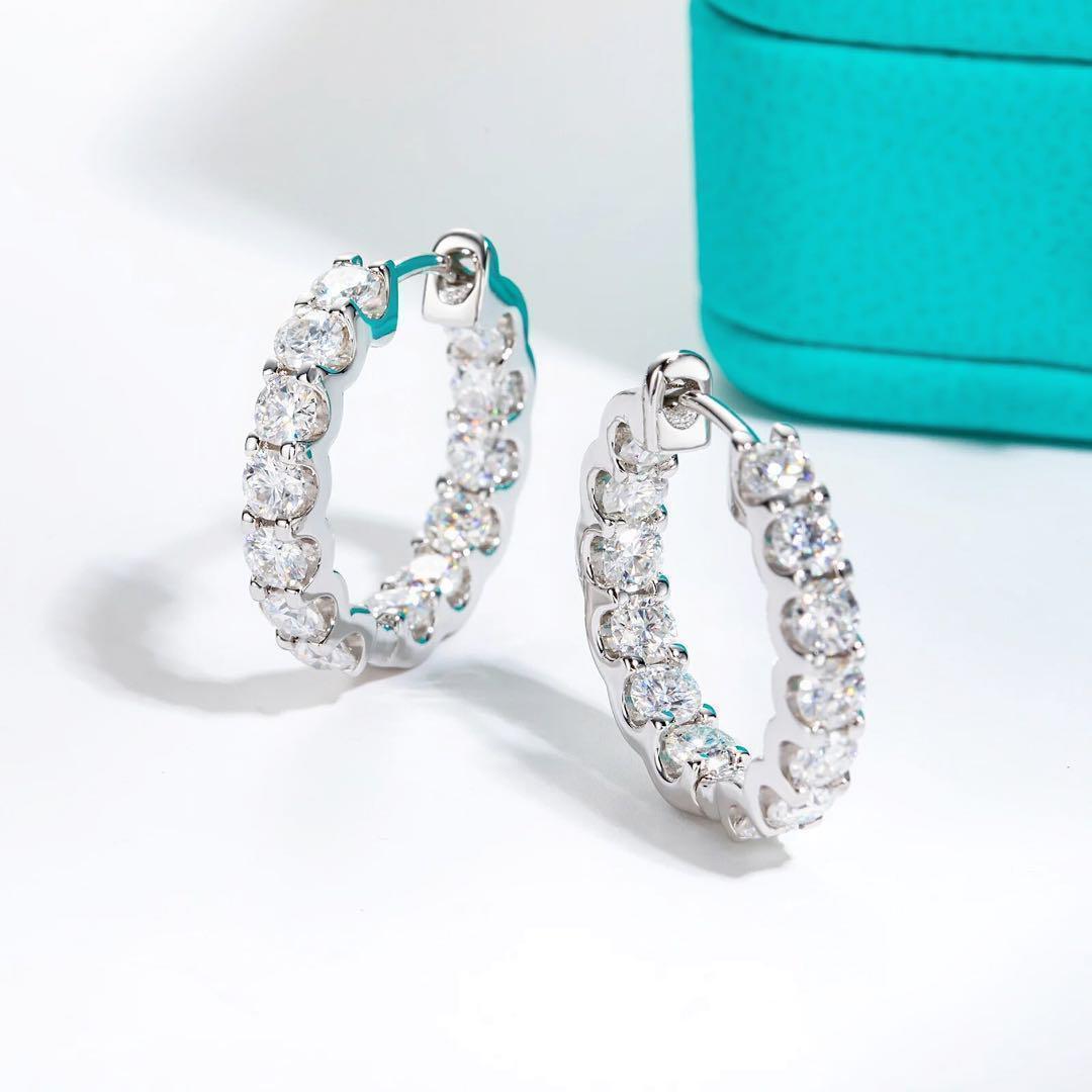  moa sa Night full Eternity hoop earrings platinum 14 gold 925 travel jewelry travel accessory wedding jewelry 