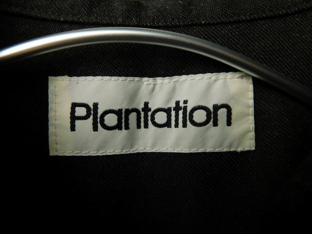 80s ビンテージ ISSEY MIYAKE イッセイミヤケ Plantation プランテーション スタンドカラー シャツ 茶 M