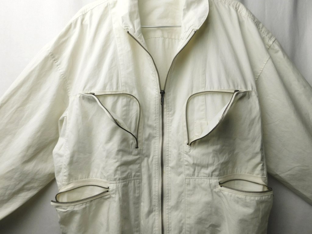【超特価sale開催!】 MIYAKE ISSEY ビンテージ 80s MEN M 白 ブルゾン コットン デザイン ZIP メン イッセイミヤケ ジャンパー、ブルゾン 【超特価sale開催!】 MIYAKE ISSEY ビンテージ 80s MEN M 白 ブルゾン コットン デザイン ZIP メン イッセイミヤケ ジャンパー、ブルゾン