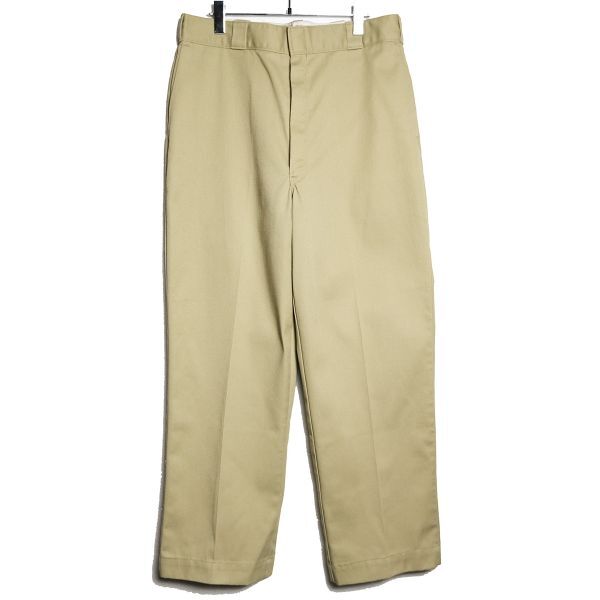 最新情報 80年代 カーキ (36×34) ワークパンツ ディッキーズ LLビーン USA製 80's アメリカ製 Dickies L.L.Bean アウトドア オールド 旧タグ 男性用