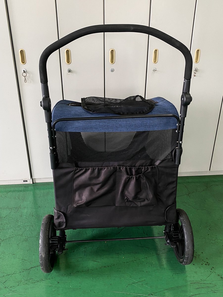 [ used ] pet Cart Cart withstand load 50kg large dog oriented small size dog medium sized dog .4 wheel assembly easy light weight dog cat pet accessories pet accessories storage folding 