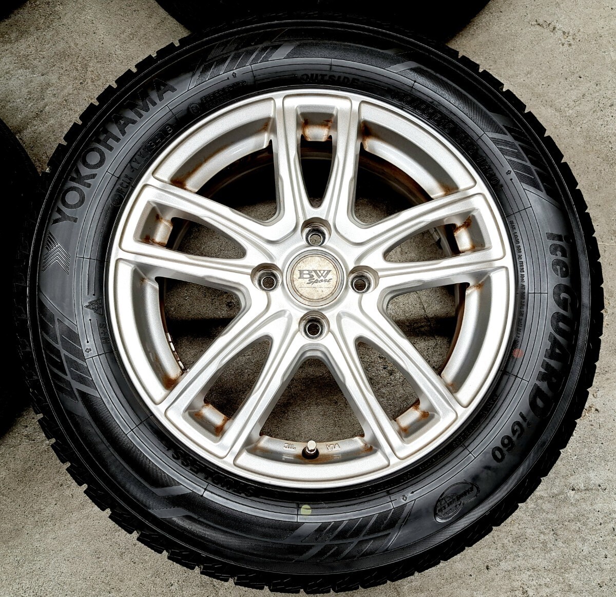 ホイールタイヤ 2019 ヨコハマ アイスガードIG60 185/65R15 日産 ノート ティーダ マーチ ヤリス フィット アクア デミオ マツダ2 の画像2