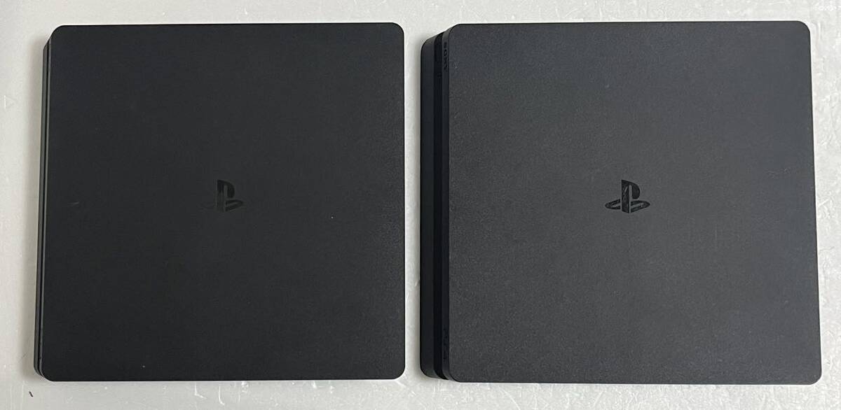 1 jpy start PlayStation 4 thin type SONY 500GB 2 pcs summarize operation excellent goods 