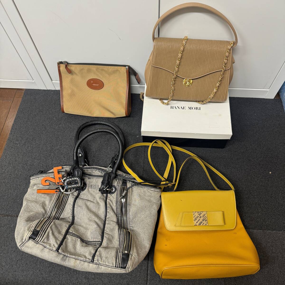 0413●バッグ COACH コーチ ディーゼル ハナエモリ ランセル ニナリッチ ハンドバッグ ショルダー 財布 等 大量 約21点 まとめ ジャンク品の画像7