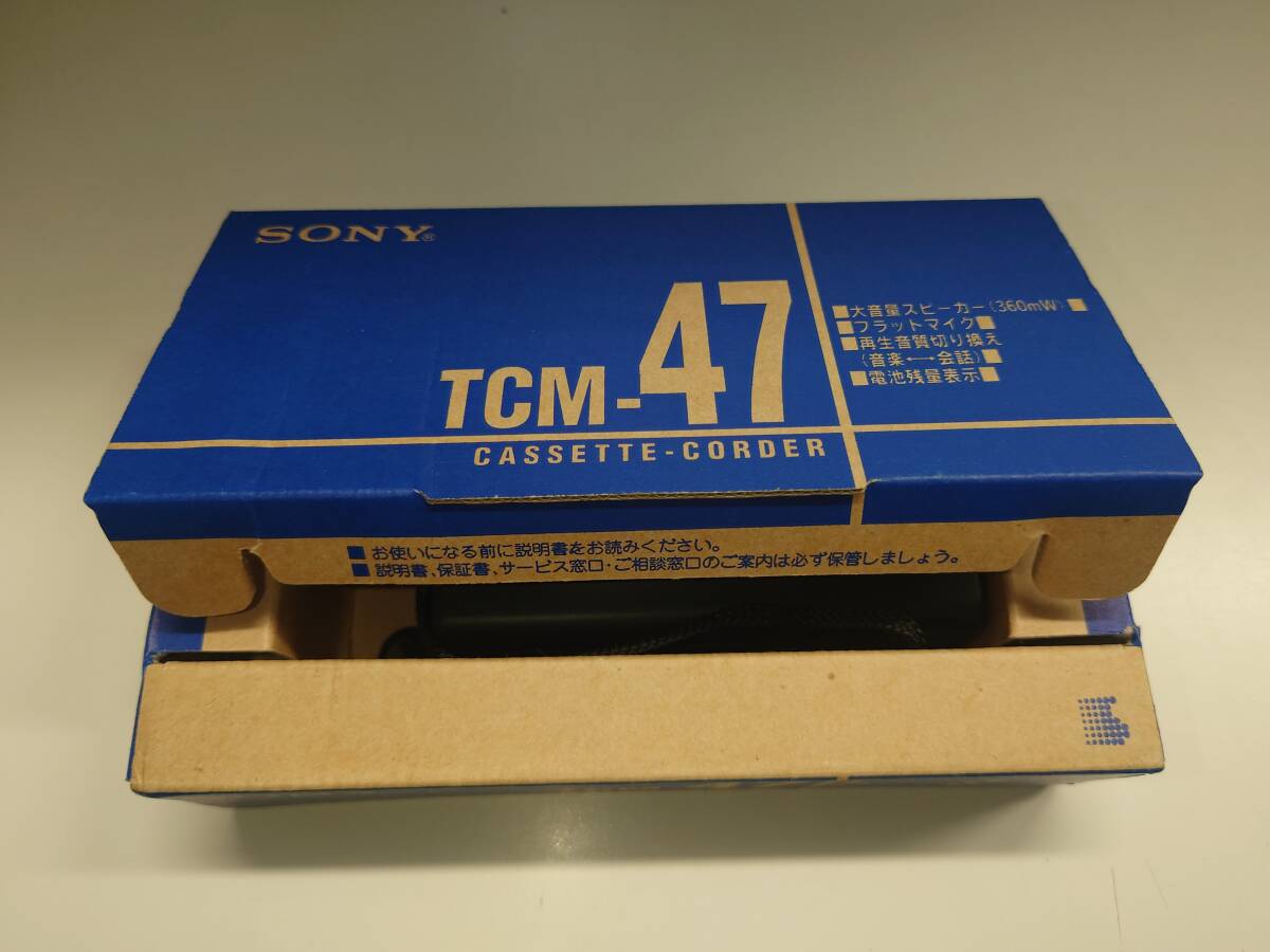89907 ★ SONY ソニー TCM-47 カセットレコーダー 通電OK ◆の画像2
