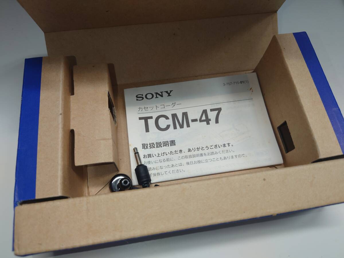 89907 ★ SONY ソニー TCM-47 カセットレコーダー 通電OK ◆の画像3