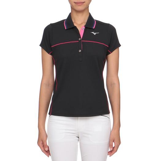 * новый товар Mizuno [52MA820209] черный {XL} солнечный cut рубашка-поло с коротким рукавом снижение цены включая доставку!