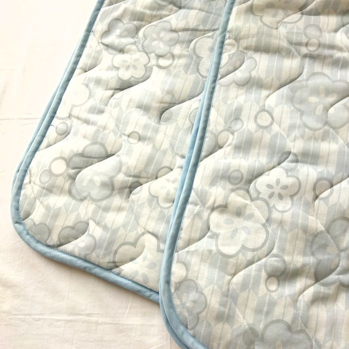  both sides gauze bed pad sheet . pad mattress pad single 100×205 floral print cotton 100% for summer four . rubber attaching light . circle wash 