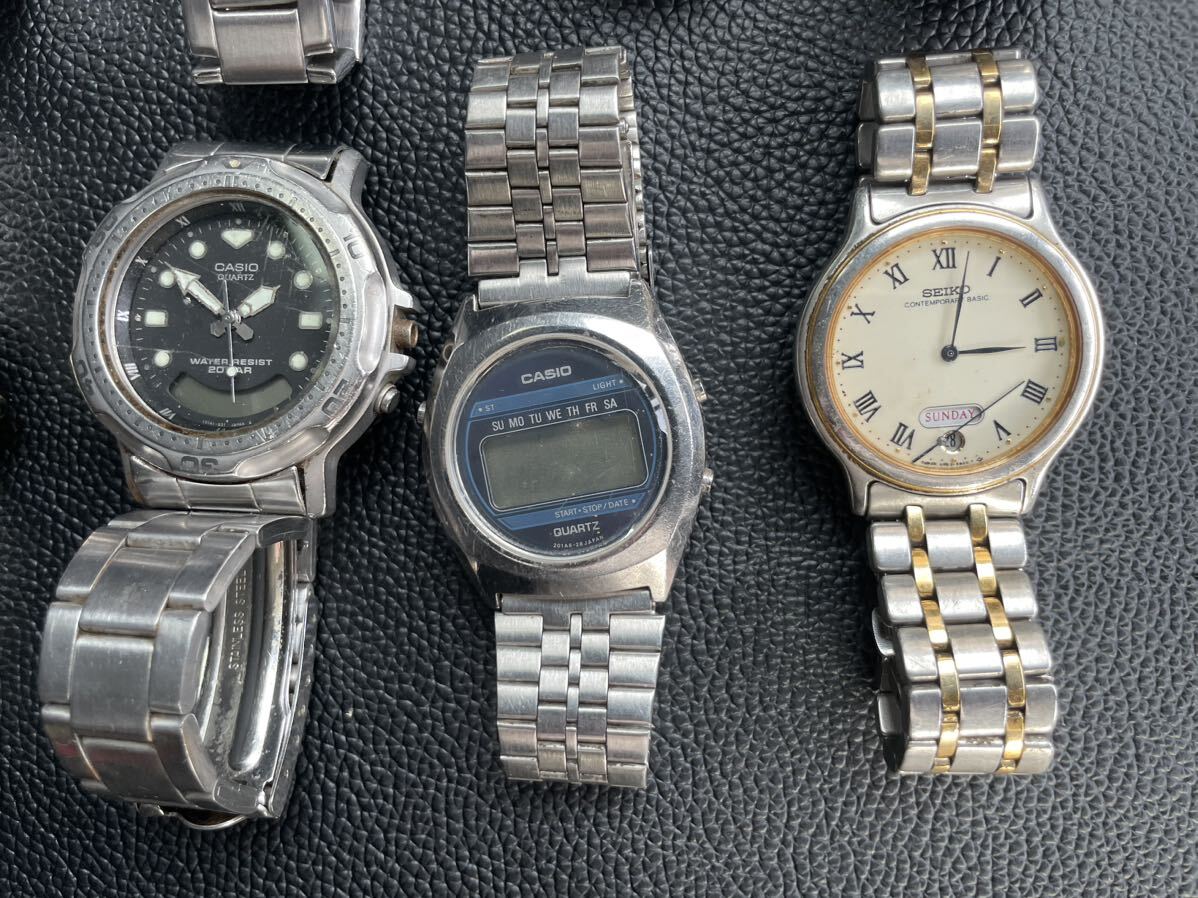 腕時計 SEIKO セイコー CASIO カシオ 色々10個セット 中古品 _画像3