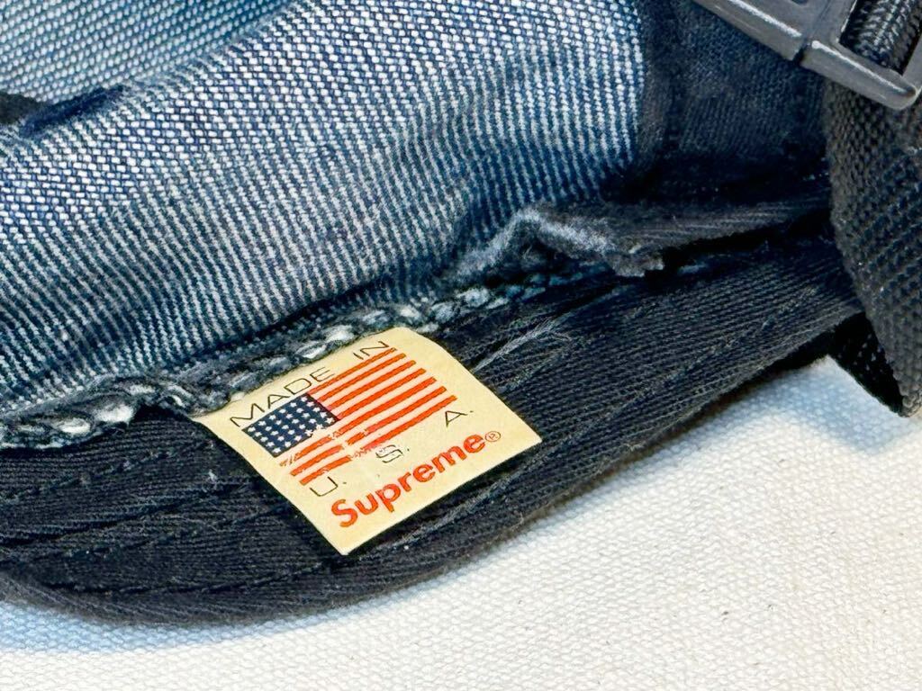 送料無料 Supreme Denim Camp Cap BLUE DENIM シュプリーム ボックスロゴ デニムキャンプキャップ 18SS ブルーデニム BOXロゴ_画像7