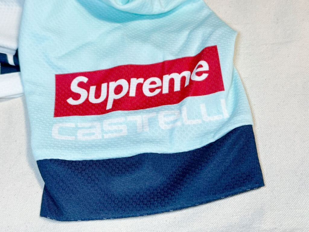 送料無料 Lサイズ Supreme x Castelli サイクリングジャージ ライトブルー エルサルバドル製 シュプリーム カステリ 半袖 cycling jerseyの画像5