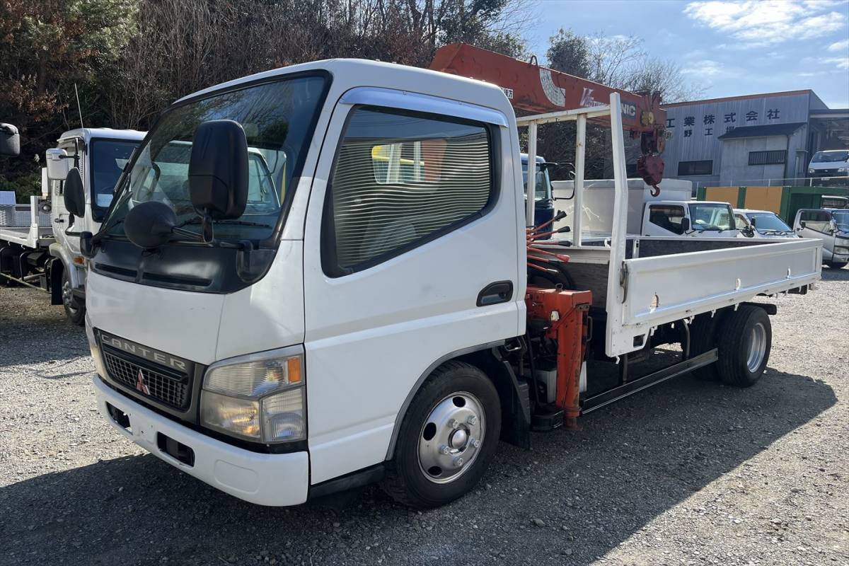  animation have! selling out!H16 year Mitsubishi Canter crane attaching loading 2t 4.8L diesel 5 speed MT engine good condition! inspection ) Elf Unic Hyogo Ono city 