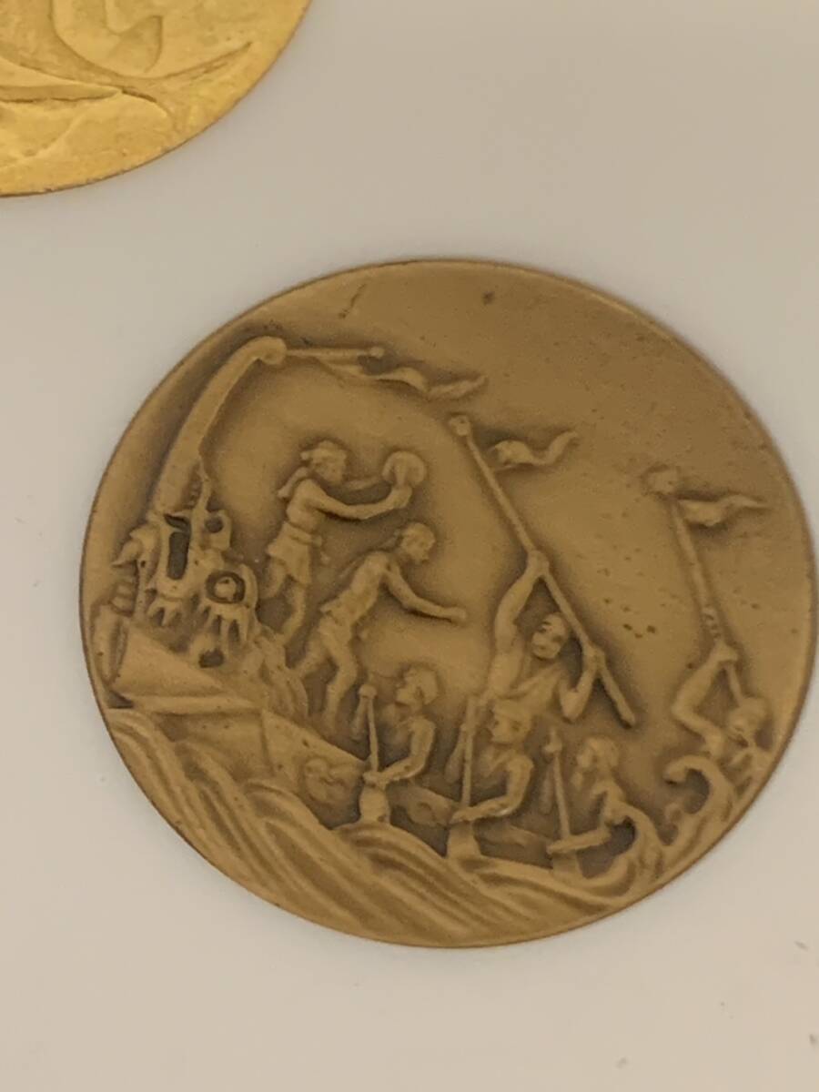1975年沖縄国際海洋博覧会記念メダル （3枚セット） 美品 コ45の画像7