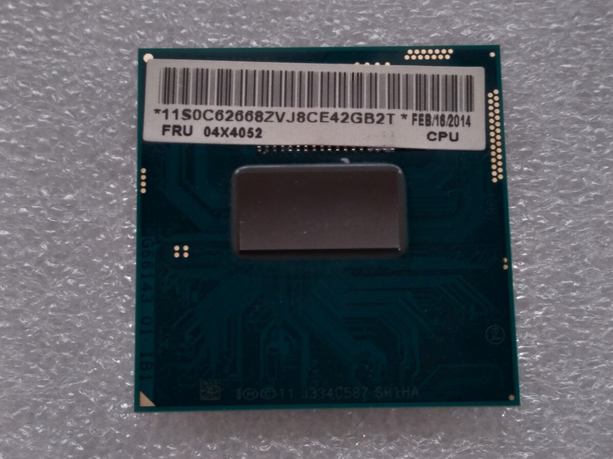 ★lenovo ThinkPad L540/20AV-S01300用 CPU Intel Core i5 4200M 2.5GHZ、 SR1HA  稼働品！！の画像1