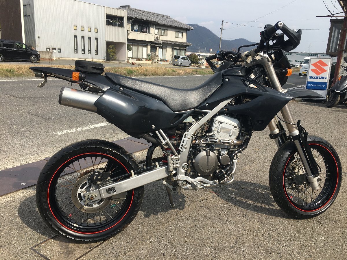 カワサキ Dトラッカー LX250E 低走行7589km 実働 書類付き 吹け上がり良好 通勤 通学 ウィリー ドリフト エクストリームにも_画像2