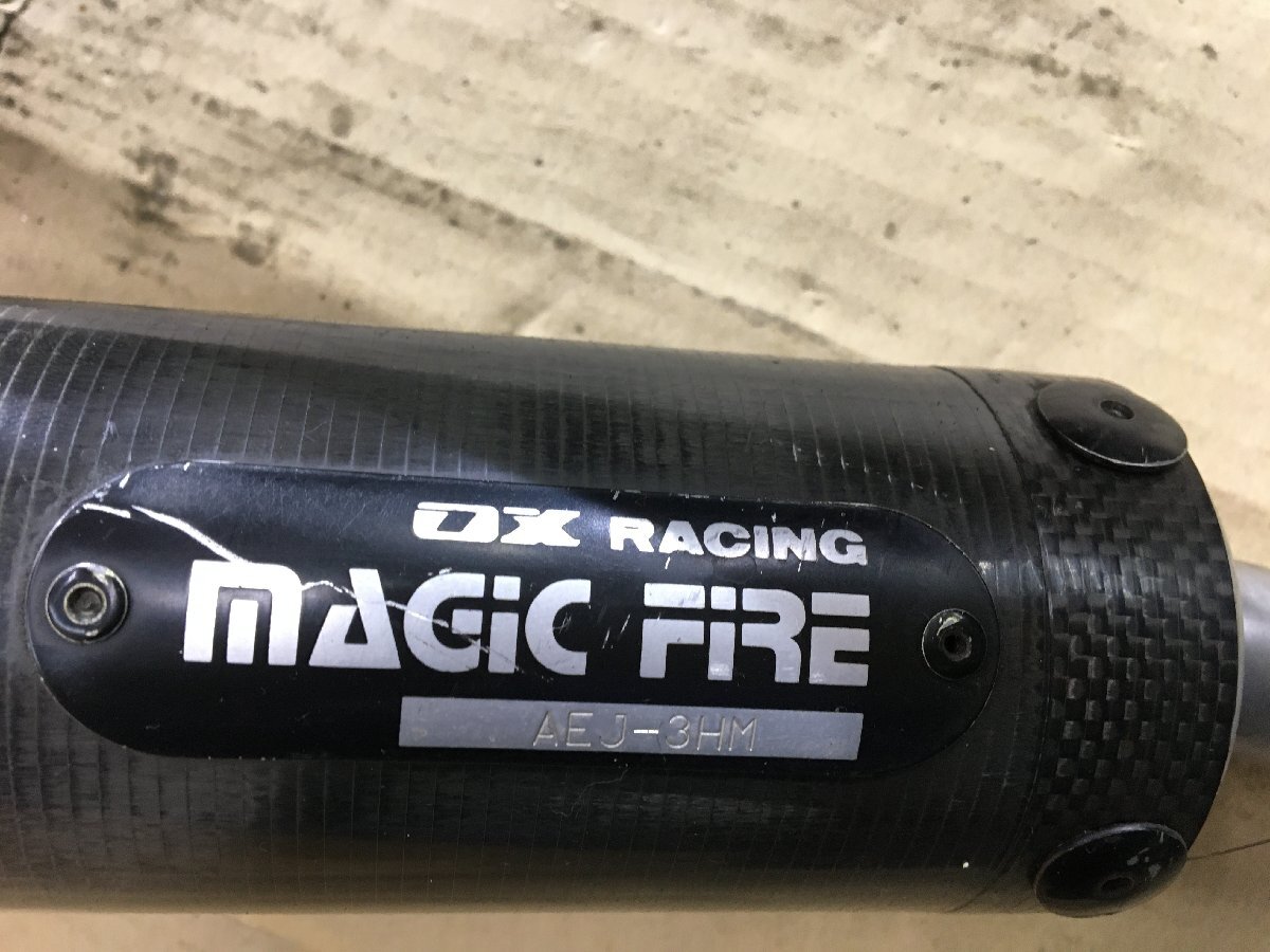 TZR250 1KT OX racing chamber muffler Magic fire - rare out of print custom R1-Z diversion also ( used )2438-Z2797