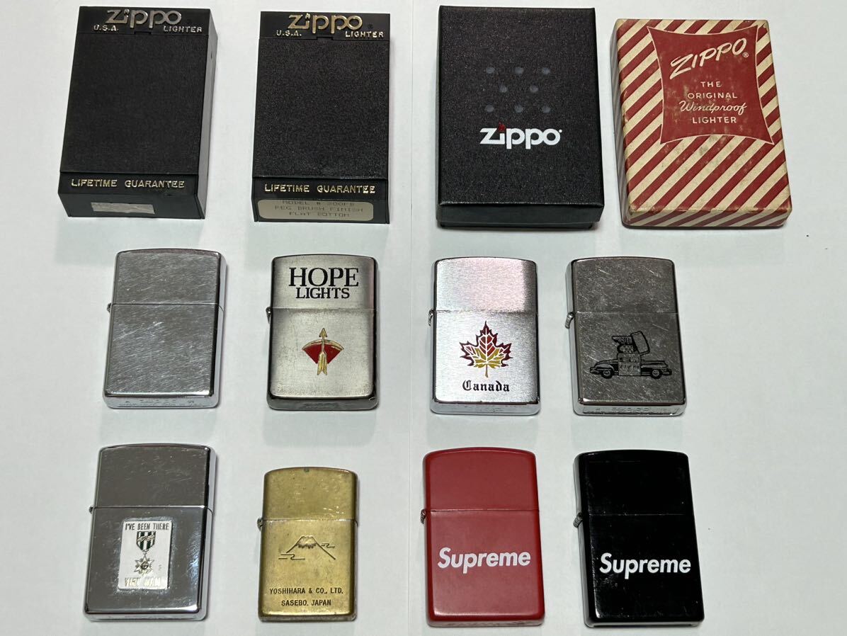 ZIPPO オイルライター 他 まとめ 8点 セット ジッポー Prince Rocky 着火未確認 喫煙グッズ 喫煙具 箱付き ヴィンテージ シルバー ゴールドの画像1