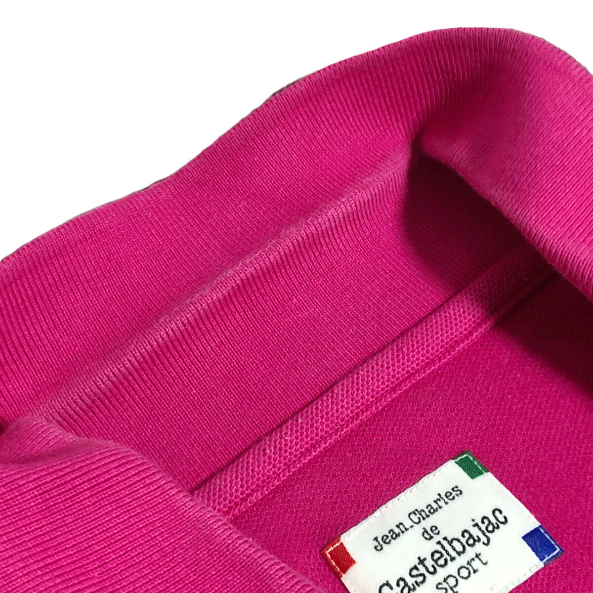 CASTELBAJAC SPORT カステルバジャック ポロシャツ 半袖 刺繍 3 ピンク系 メンズ A24の画像5