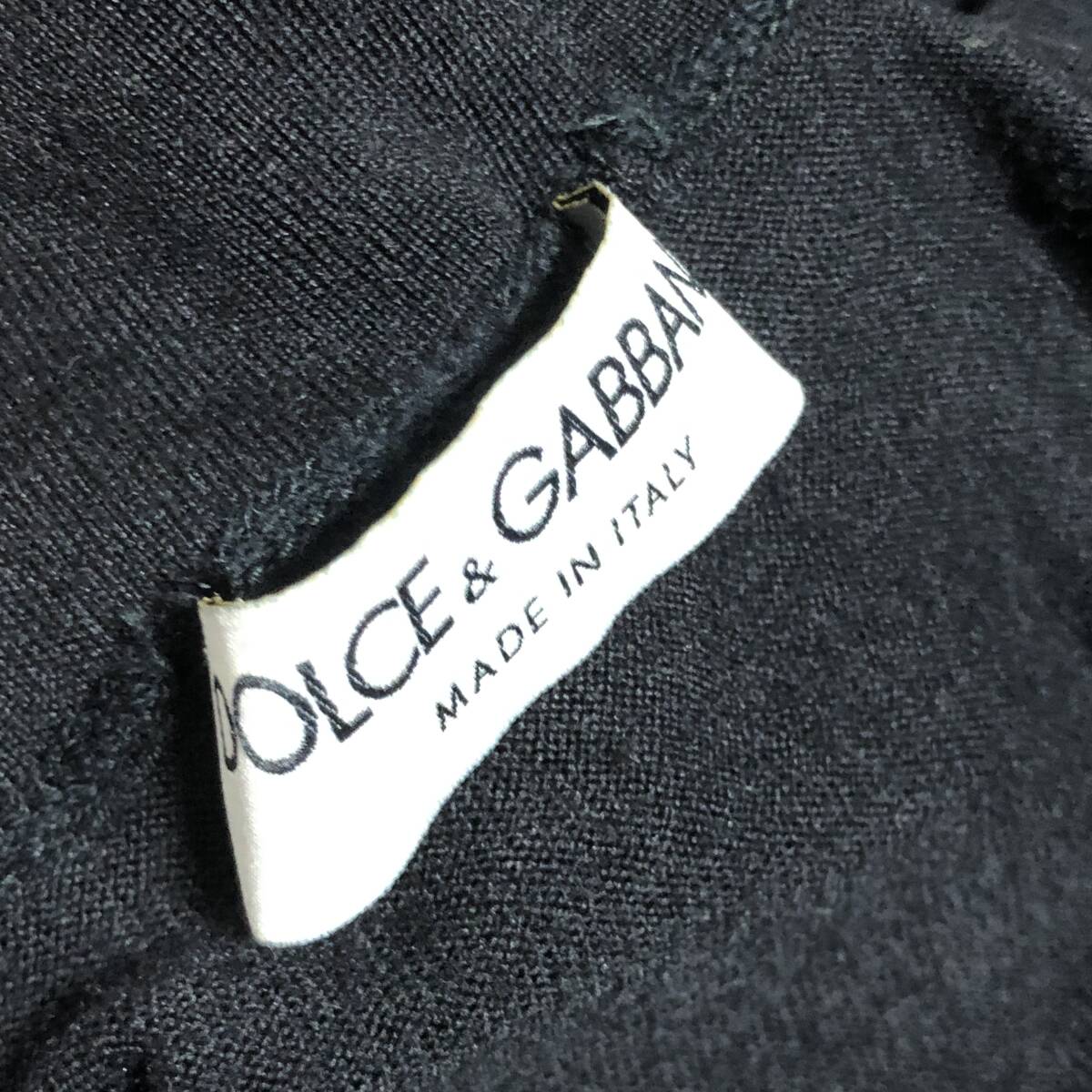 DOLCE&GABBANA Dolce & Gabbana ta-toru neck knitted sweater long sleeve wool 42 black Italy made men's A28