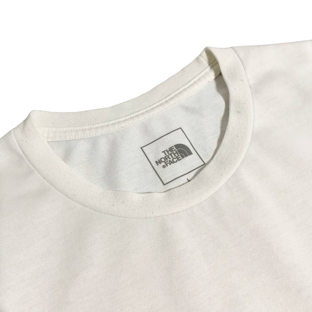 THE NORTH FACE ノースフェイス ショートスリーブ スノーマウンテンT Tシャツ バックプリント ロゴ L 白 NT32012 メンズ A33の画像6