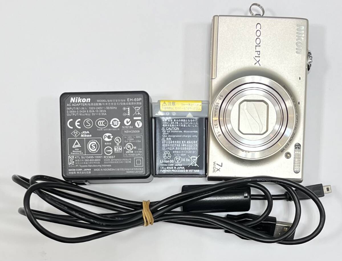 #17147【通電充電確認済】Nikon ニコン COOLPIX S6100 コンパクトデジタルカメラの画像7