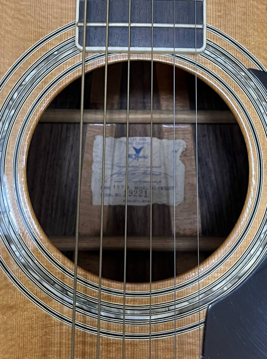 #17288【使用未確認】K YAIRI YM500P ヤイリ アコースティックギター 現状品 ソフトケース発送の画像3