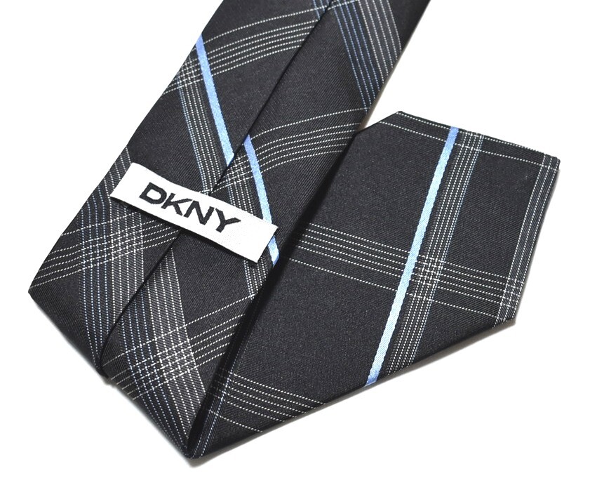 B968*DKNY галстук в клетку *