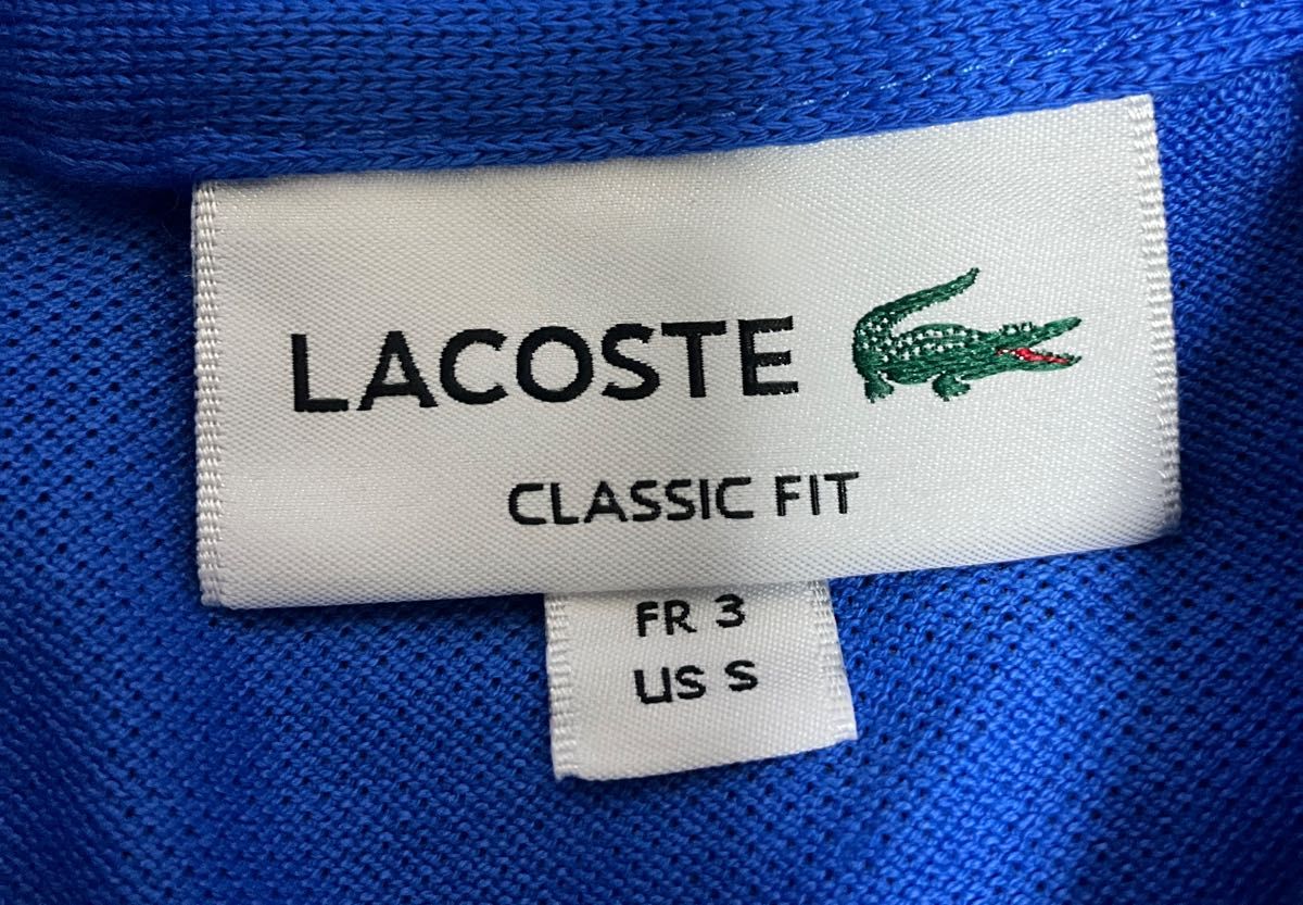 新品Lacoste ラコステクラシックフィット半袖 アメリカ Sサイズ オリジナル。日本未発売 ゴルフウエアポロシャツタグアリ