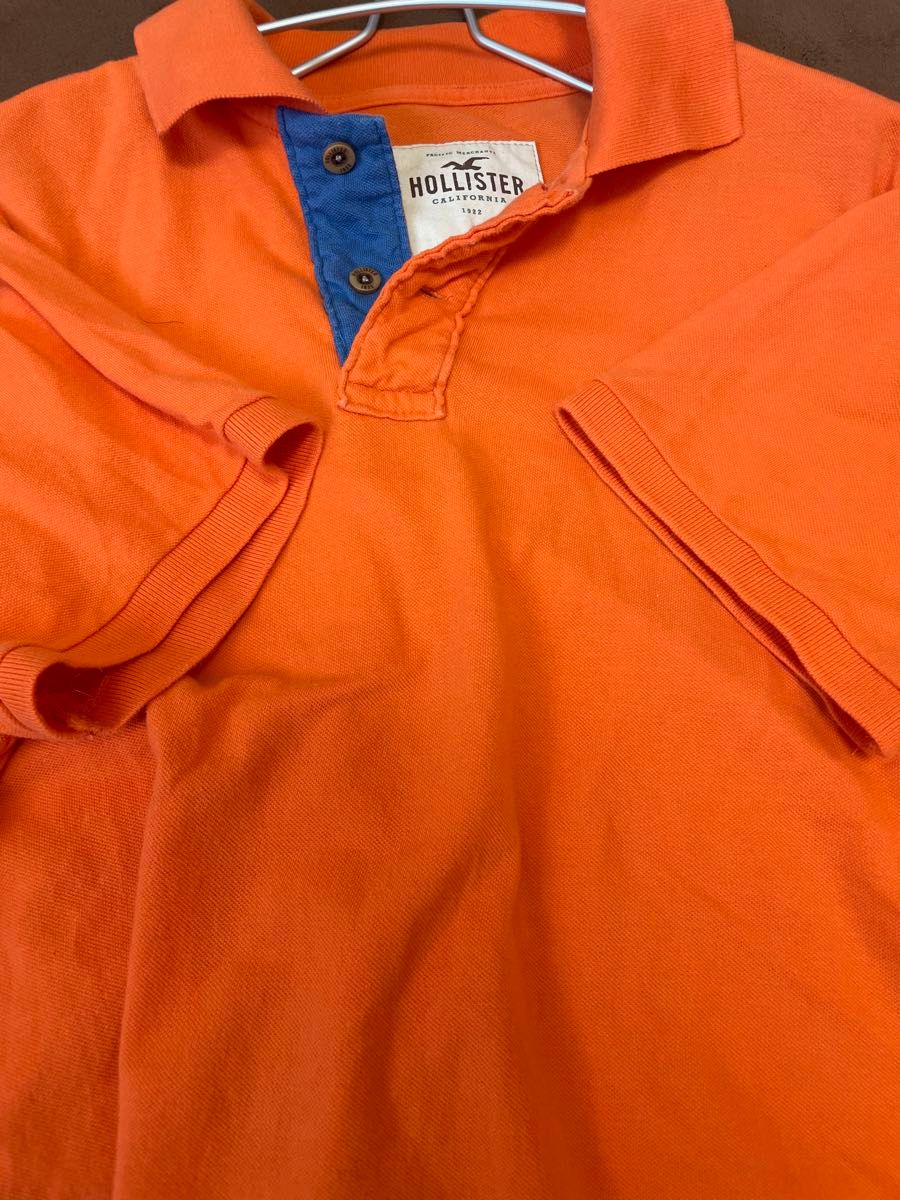 HOLLISTER ホリスター ポロシャツ Lサイズ オレンジ
