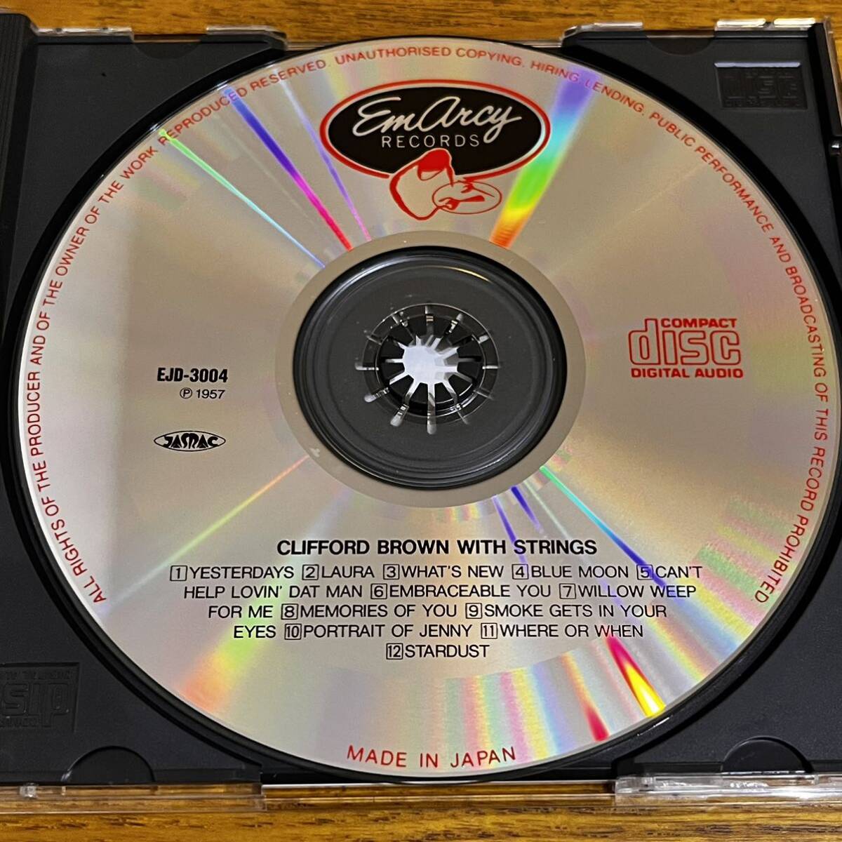 CD 帯付 クリフォード・ブラウン CLIFFORD BROWN WITH STRINGS 日本語解説有り ディスク良好の画像4