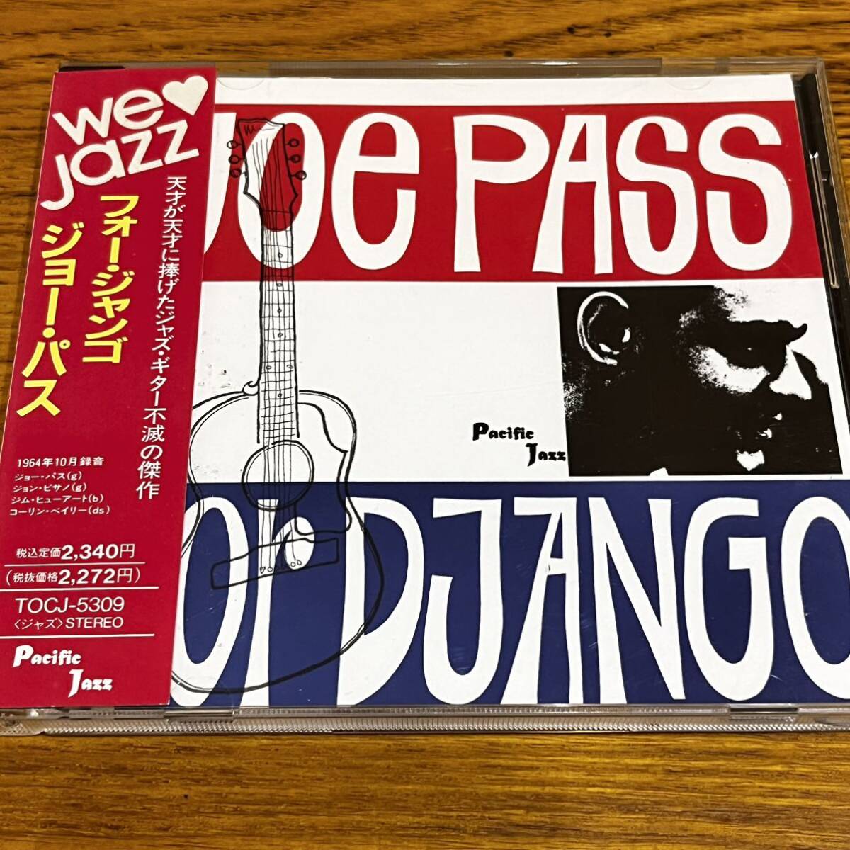 CD 帯付 ジョー・パス JOE PASS FOR DJANGO 日本語解説有り ディスク良好 TOCJ-5309 90年_画像1