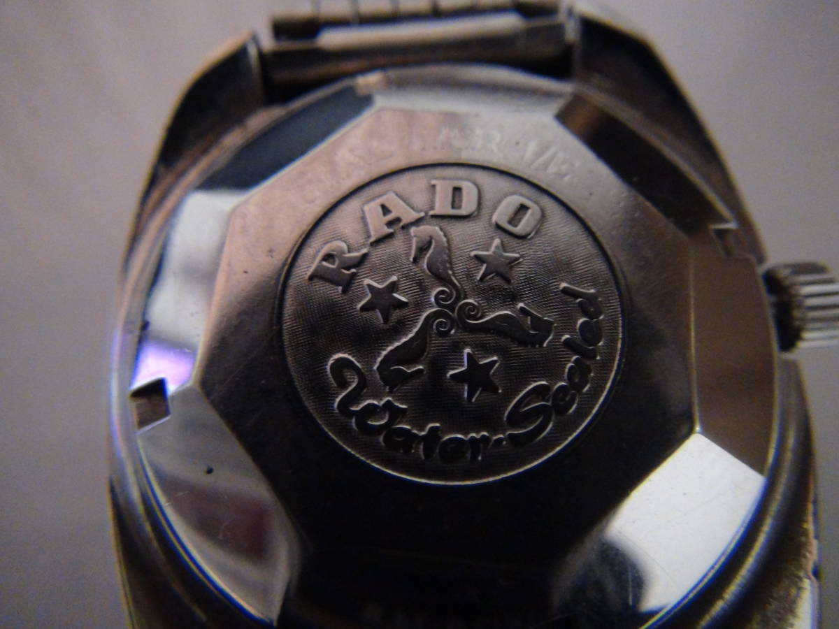 ラドー ダイヤスターメンズ腕時計自動巻き 美品 カットガラス