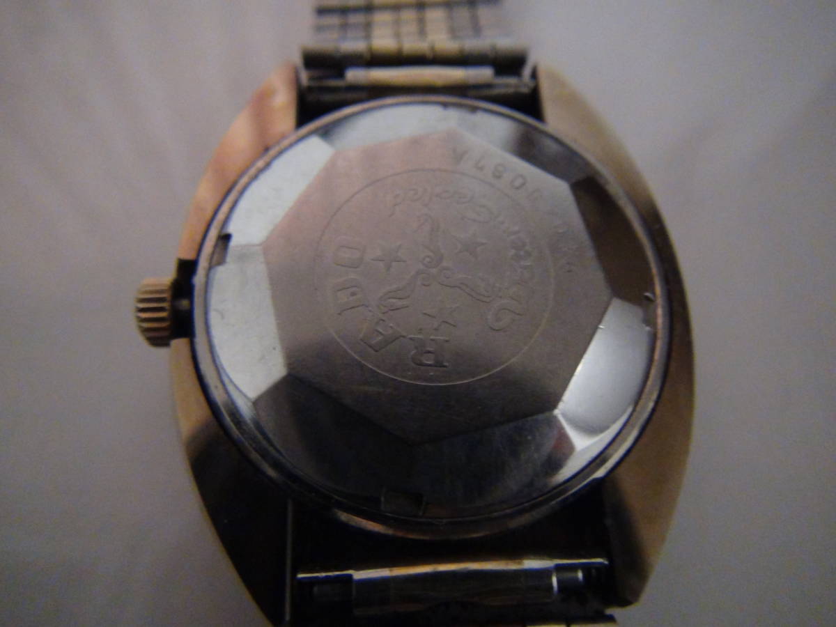 ラドー　バルボアメンズ腕時計、自動巻き、稼動品美品７面カットガラス_画像6