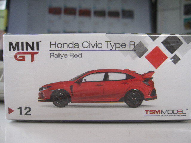 MINI GT 12 ホンダ シビック Type R 右ハン 1/64 新品未開封 【同封可】の画像1
