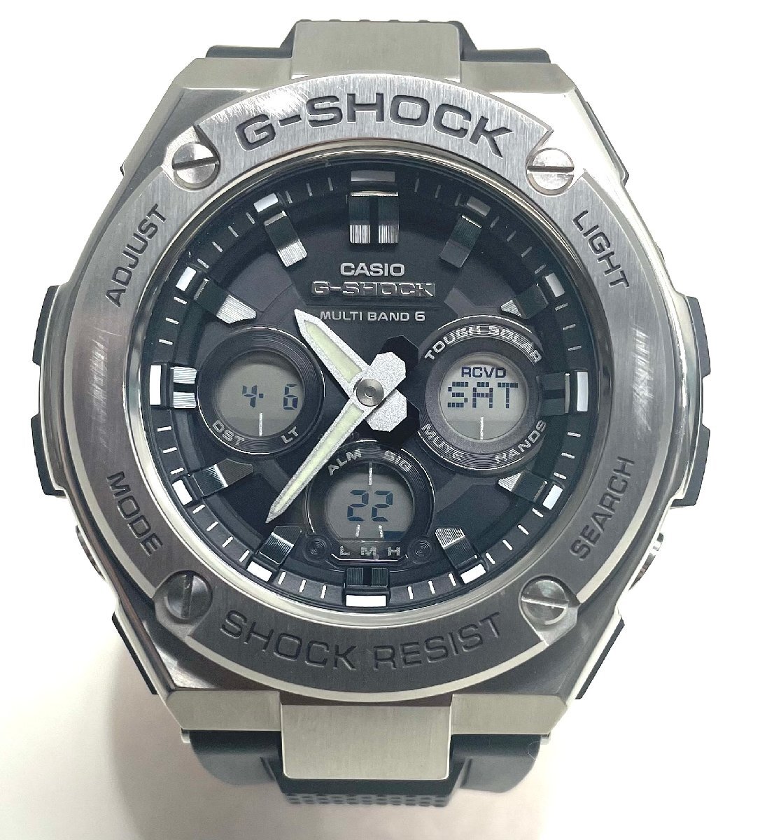 【稼動品】CASIO G-SHOCK ジーショック マルチバンド6 GST-W310 タフソーラー デジアナ ラバーバンド メンズ腕時計 箱 取説付きの画像2