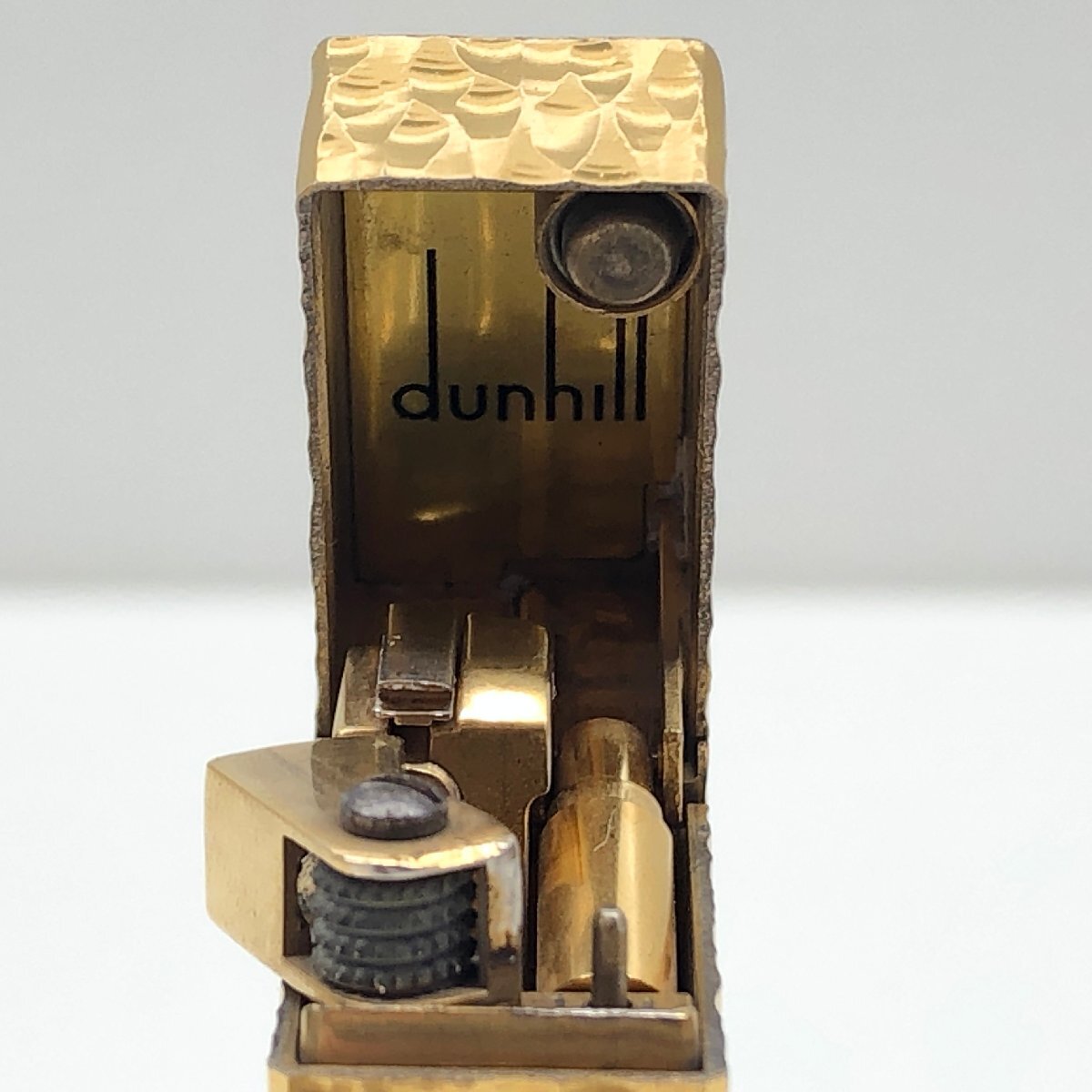 【着火未確認】dunhill ダンヒル ライター ガスライター US.RE24163 ゴールド ローラー 喫煙具 喫煙グッズ 現状品の画像9