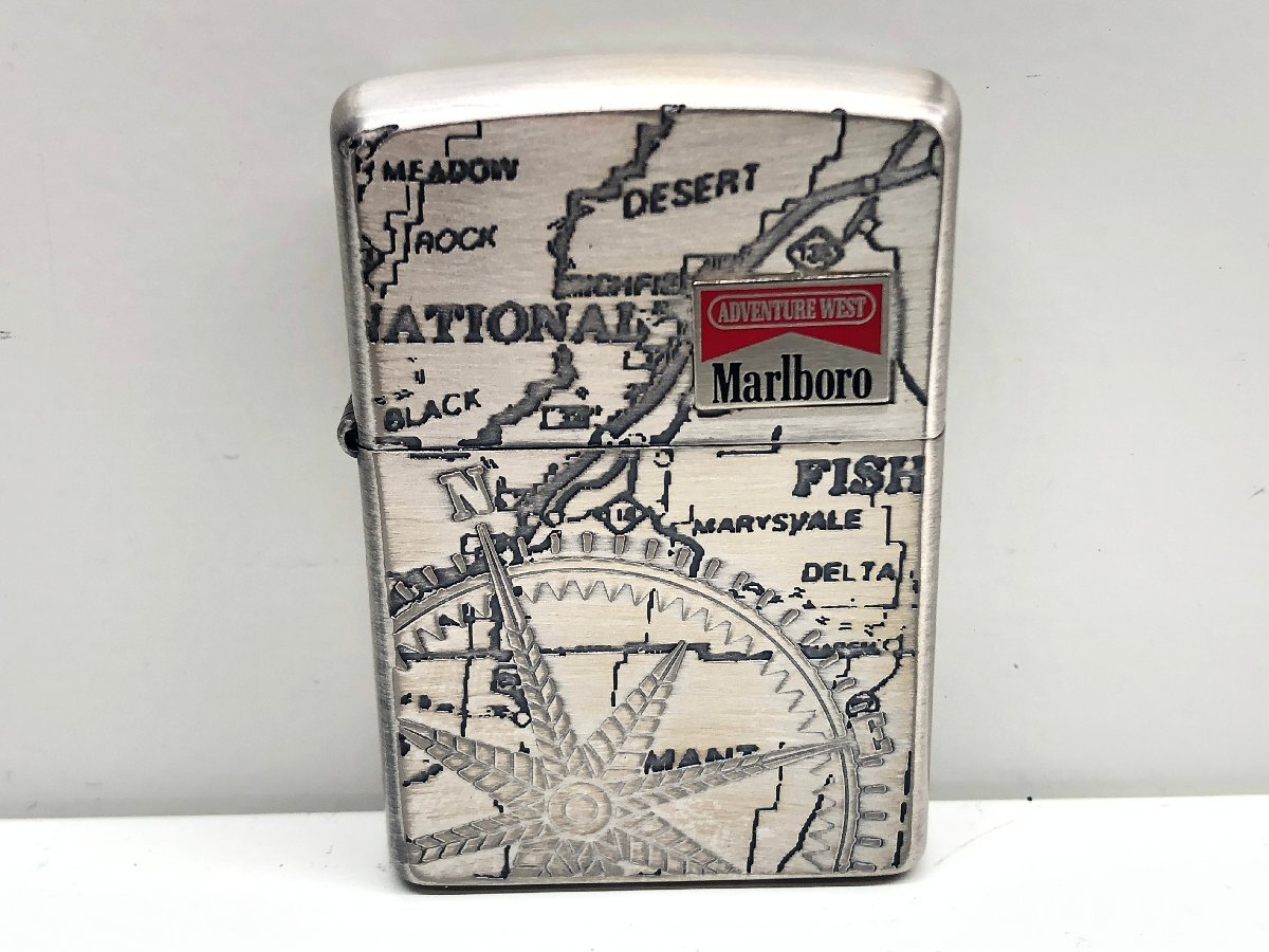 5【未使用】Marlboro マルボロ ZIPPO ジッポ オイルライター 喫煙具 喫煙グッズ  コレクション 本体のみ 火花確認済みの画像1