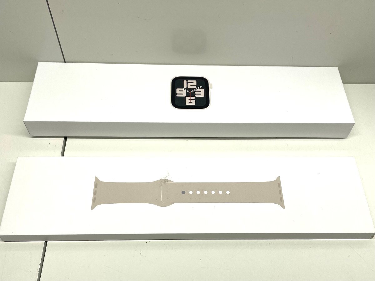 【美品】アップル Apple Apple Watch SE 第2世代 GPS+Cellularモデル 40mm スターライトスポーツバンド MNPH3J/Aの画像1