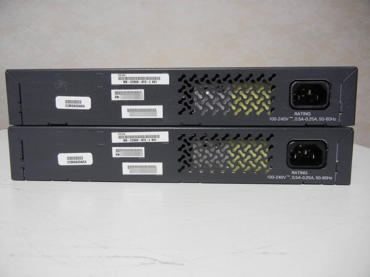 《》【中古】2台SET Cisco WS-C2960-8TC-L Catalyst 2960シリーズ 初期化の画像2