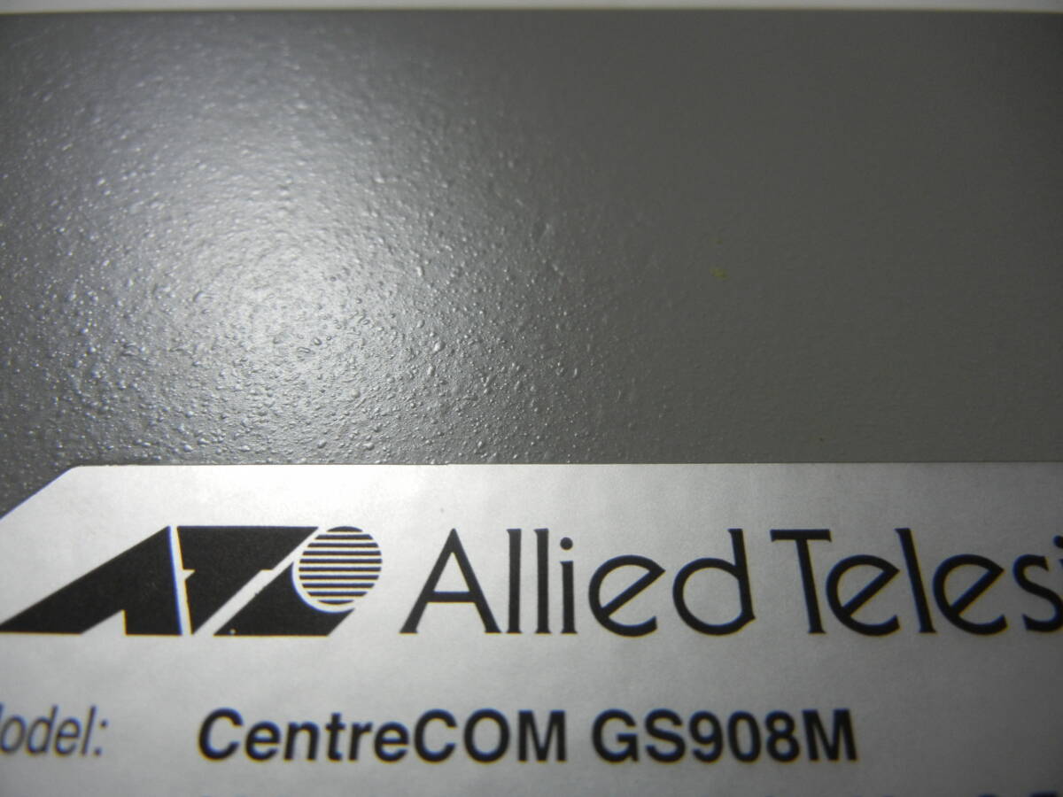 《》【中古】Allied Telesis CentreCOM GS908M ギガビット・インテリジェント・スイッチ 初期化_画像3