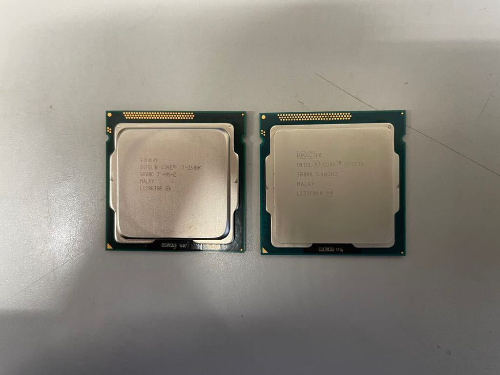 Intel Core i7 2 piece summarize set i7-2600K,i7-3770
