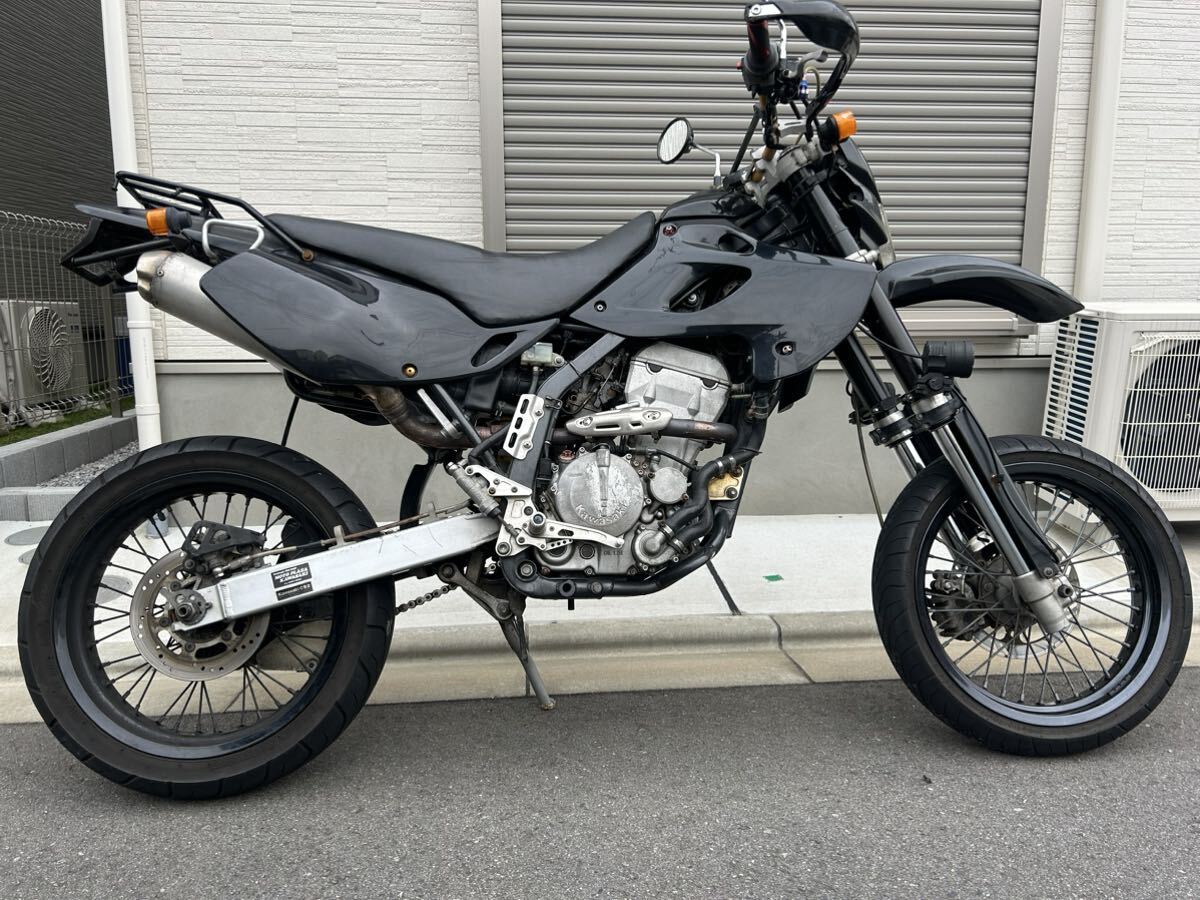 カワサキ Dトラッカー250社外サイレンサー バックステップ検)CRF DRZ KLX KDX WRの画像3