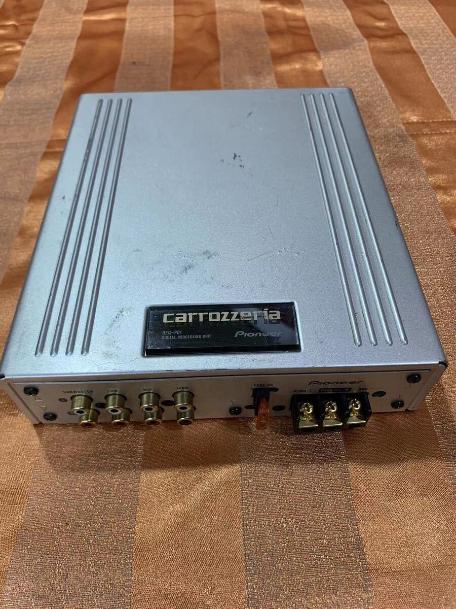 【ジャンク】 Pioneer パイオニア carrozzeria カロッツェリア DIGITAL PROCESSING UNIT DEQ-P01 デジタルプロセッシングユニット s−012の画像5