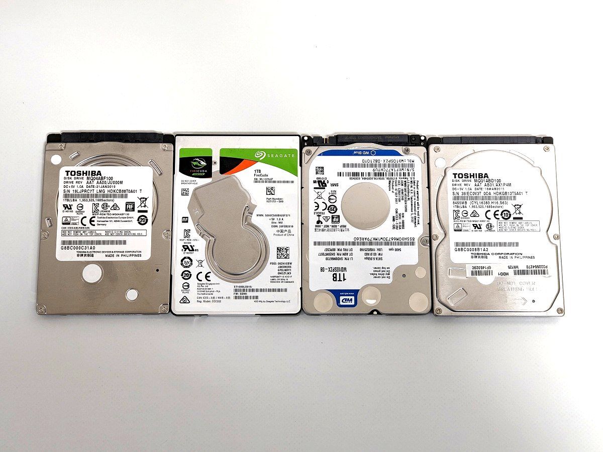 ハードディスク 2.5 SerialATA HDD 1TB 状態正常 4台セット 管1_画像1