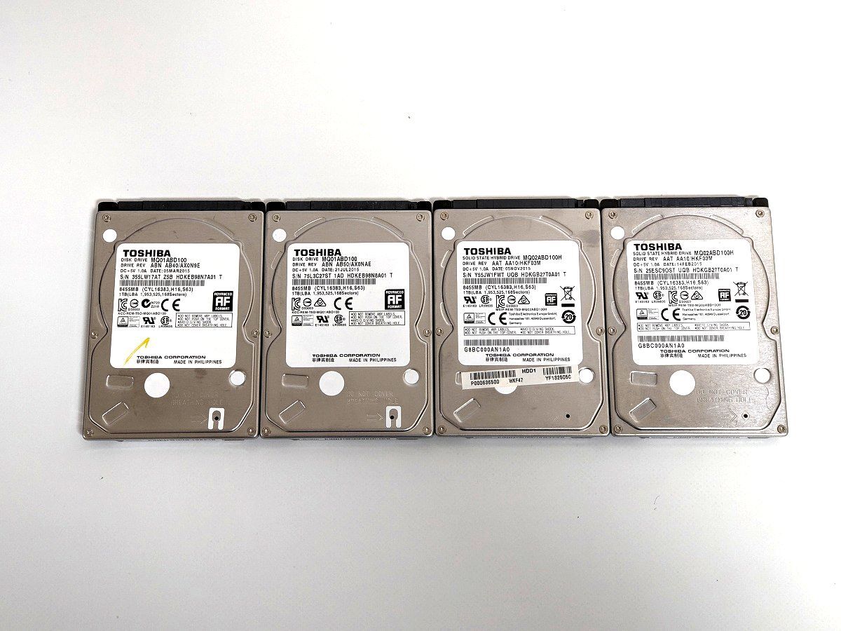 ハードディスク 2.5 SerialATA HDD 1TB 状態正常 4台セット 管10の画像1