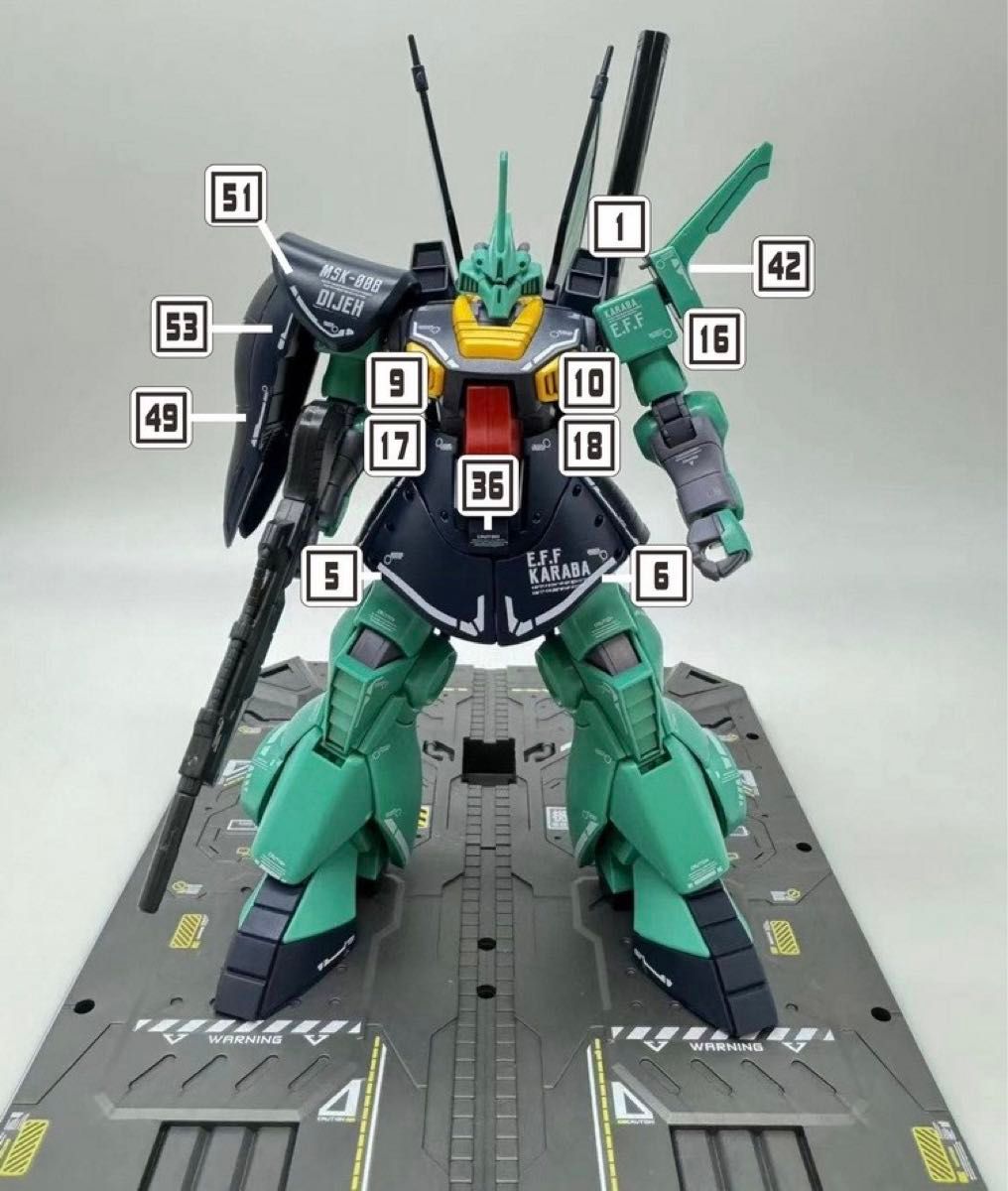 HG 1/144 ディジェ用水転写式デカール　達人社製　ガンダム　ガンプラ　プラモデル