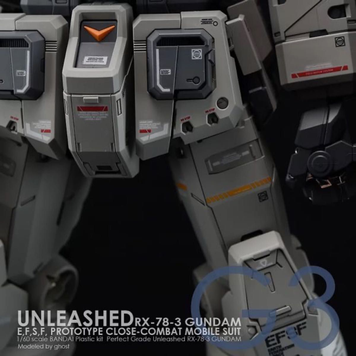 PG UNLEASHED 1/60 RX-78-2 ガンダム G3 用水転写式デカール　炎社製 3枚版